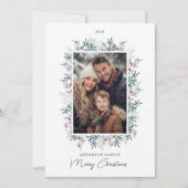 クリスマスの紅葉の写真 シーズンカード (正面)