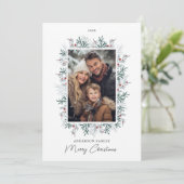 クリスマスの紅葉の写真 シーズンカード (スタンド正面)