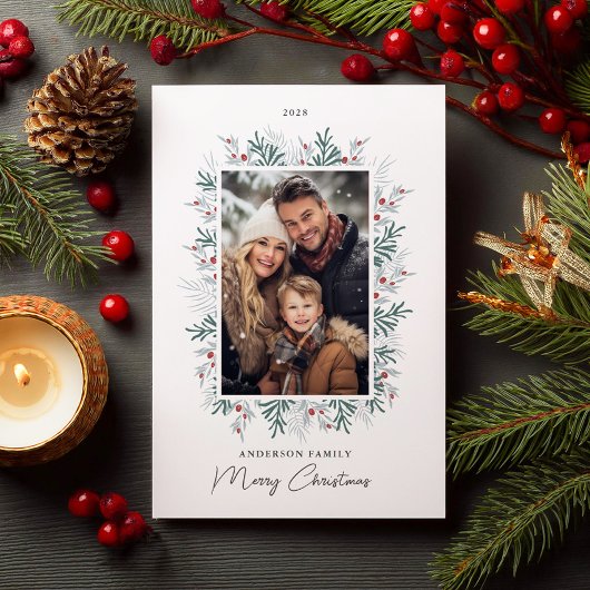 クリスマスの紅葉の写真 シーズンカード