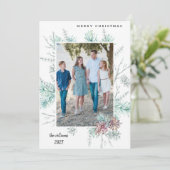 クリスマスの紅葉フォトホリデーカード シーズンカード (スタンド正面)