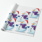 クリスマスの紙メリー ラッピングペーパー (アンロールド)