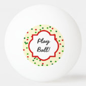 クリスマスの紙吹雪 • 砂糖クッキーは振りかけます 卓球ボール (裏面)