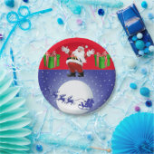 クリスマスの紙皿、サンタ ペーパープレート (パーティー)