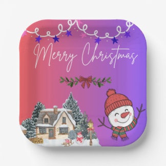 クリスマスの紙皿 ペーパープレート