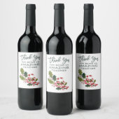 クリスマスの素晴らしい先生に感謝 ワインラベル (ボトル)