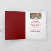 クリスマスの素晴らしい夫イングリッシュロビンバード シーズンカード (内部)