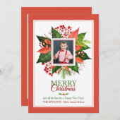 クリスマスの素晴らしさの写真の休日カード シーズンカード (正面/裏面)