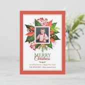 クリスマスの素晴らしさの写真の休日カード シーズンカード (スタンド正面)