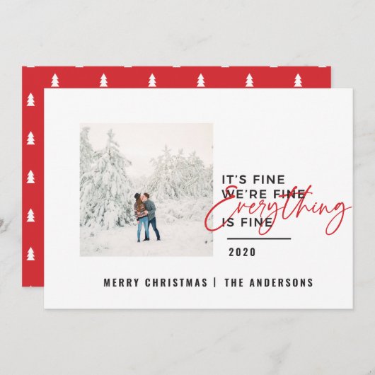 クリスマスの素晴らし写真 シーズンカード (正面/裏面)