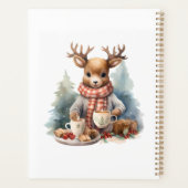 クリスマスの素朴なジャーナルのスパイラルノートプランナー プランナー手帳 (裏面)