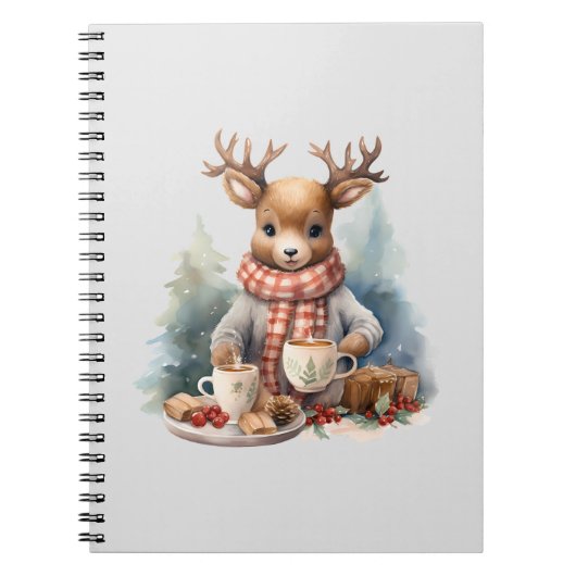 クリスマスの素朴なジャーナルのスパイラルノート ノートブック (正面)
