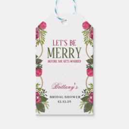 クリスマスの結婚前お祝いパーティーをしよう ギフトタグ
