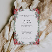 クリスマスの結婚式の招待テンプレート 招待状