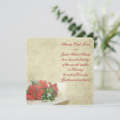 クリスマスの結婚式の招待 招待状 (スタンド正面)