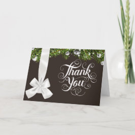 クリスマスの結婚式は感謝していしています サンキューカード