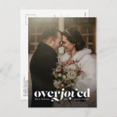 クリスマスの結婚発表葉書は大喜び シーズンポストカード (正面/裏面)