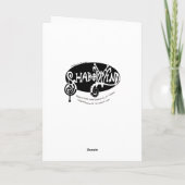 クリスマスの絵を自分で塗ろう サンタとトナカイ カード (裏面)