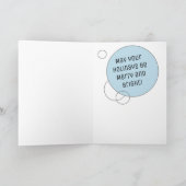 クリスマスの絵を自分で塗ろう サンタとトナカイ カード (内部)