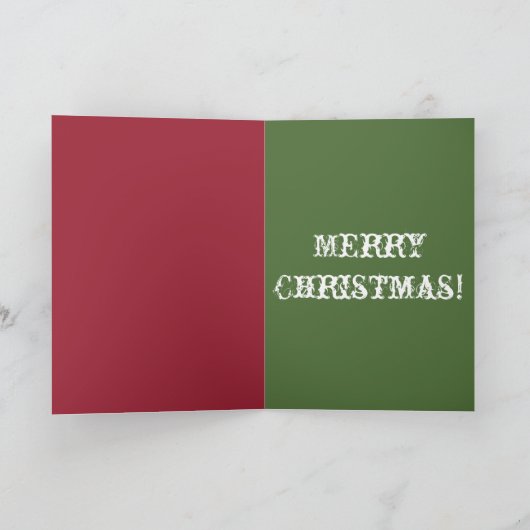 クリスマスの絹のWindhoundの子犬カード シーズンカード (内部)