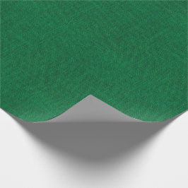 クリスマスの緑のバーラップの質 ラッピングペーパー