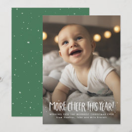 クリスマスの緑の写真をもっと楽しもう シーズンカード