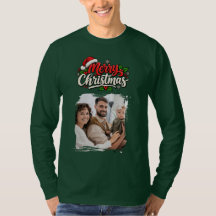 クリスマスの緑の家族写真