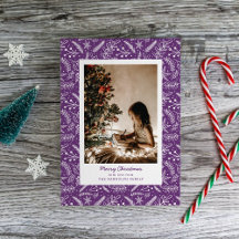 クリスマスの緑独身のの縦写真（プラム）