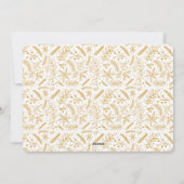 クリスマスの緑(金ゴールド)横向き写真 シーズンカード (裏面)