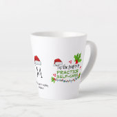 クリスマスの練習気に自己心的健康 カフェラテマグ (右アングル)