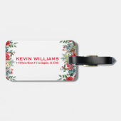 クリスマスの縁ど花 ラゲッジタグ (裏面横)