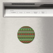 クリスマスの繰り返しパターン マグネット (インサイチュ (食洗機))