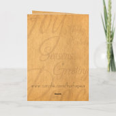 クリスマスの羊皮紙カード シーズンカード (裏面)