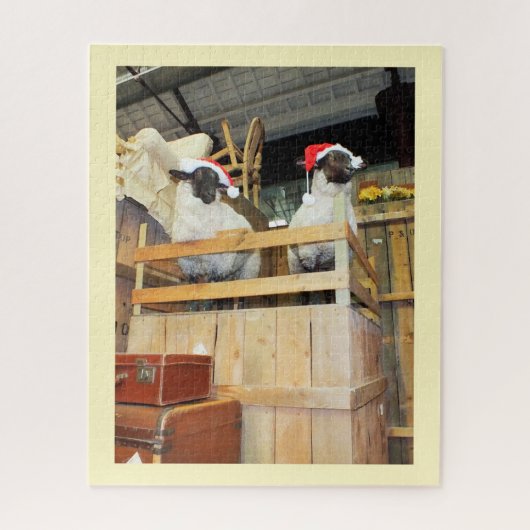 クリスマスの羊 ジグソーパズル (縦)