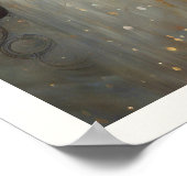 クリスマスの美しい女性の心 ポスター (角)