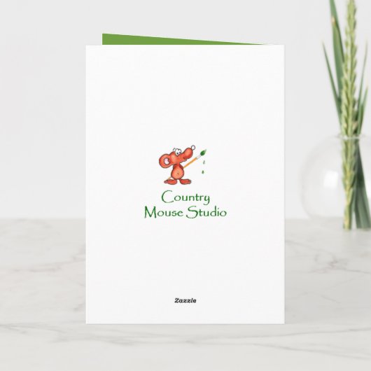 クリスマスの義母のかわいいフクロウの鳥のヒイラギのマツ シーズンカード (裏面)