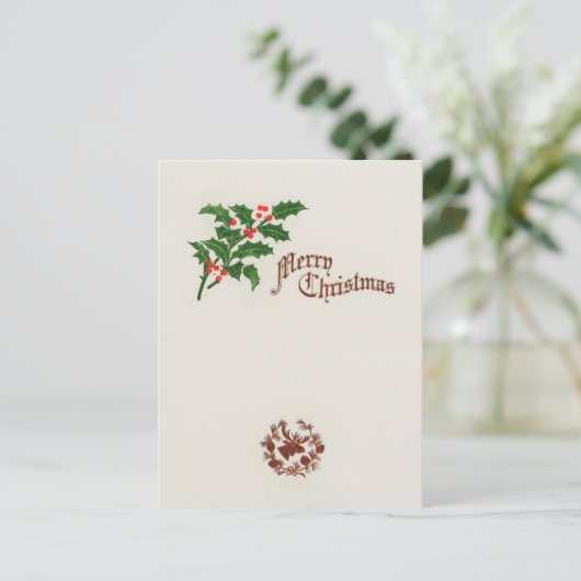 クリスマスの聖なる葉 シーズンポストカード (スタンド正面)