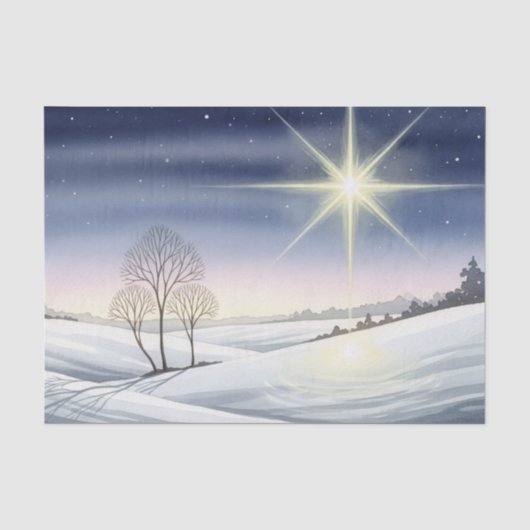 クリスマスの聖なる雪景色 薄葉紙 (正面)