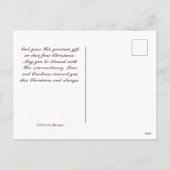 クリスマスの聖書の詩句 ルカ2:10-11 天使は言った シーズンポストカード (裏面)