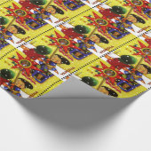 クリスマスの聖歌隊のギフト用包装紙 ラッピングペーパー (角)