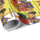 クリスマスの聖歌隊のギフト用包装紙 ラッピングペーパー (ロールコーナー)