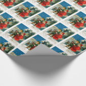 クリスマスの聖歌隊 ラッピングペーパー (角)