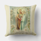 クリスマスの聖母マリアセントジョーゼフの結婚式 クッション (裏面)