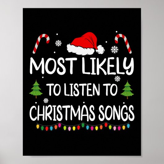 クリスマスの聞曲家族に最も可能性が高い ポスター (正面)