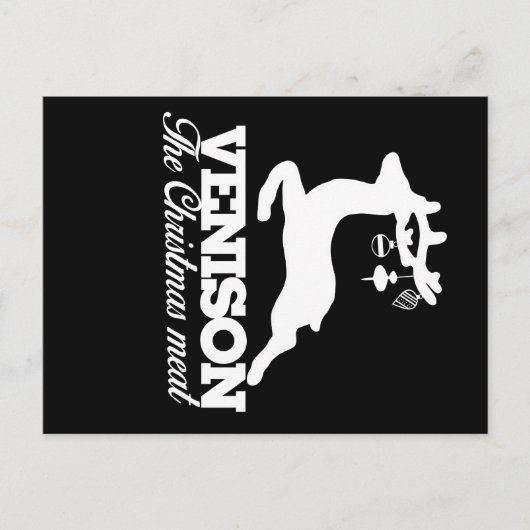 クリスマスの肉を飾る シーズンポストカード (正面)