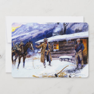 「クリスマスの肉」 チャールズ・Ｍ・ラッセル 招待状