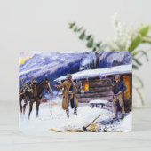 「クリスマスの肉」チャールズ・M・ラッセル 招待状 (スタンド正面)