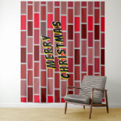 クリスマスの背景レンガ タペストリー (インサイチュ)