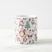クリスマスの背景 コーヒーマグカップ (中央)
