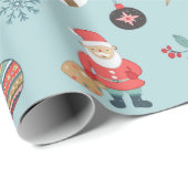 クリスマスの背景、シームレスなラッピング紙 ラッピングペーパー (ロールコーナー)
