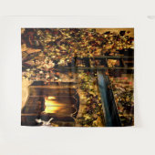 クリスマスの背景 タペストリー (正面(横))